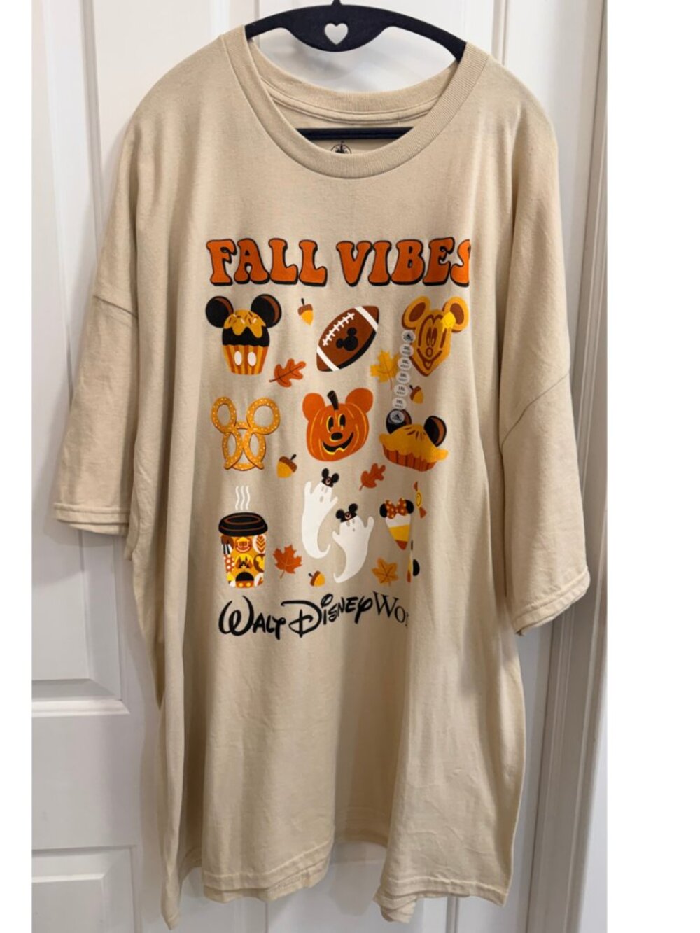 NWT Disney Parks Unisex Fall Vibes Halloween Graphic Tee 3XL